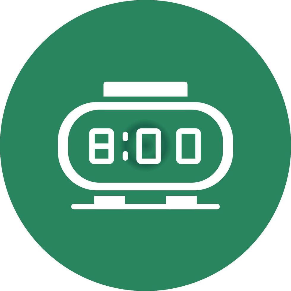 Digital Clock Creative Icon Design vector