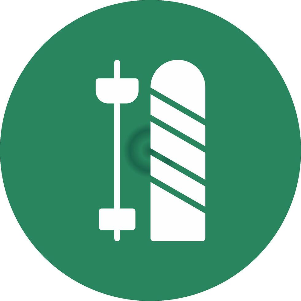Skis Creative Icon Design vector