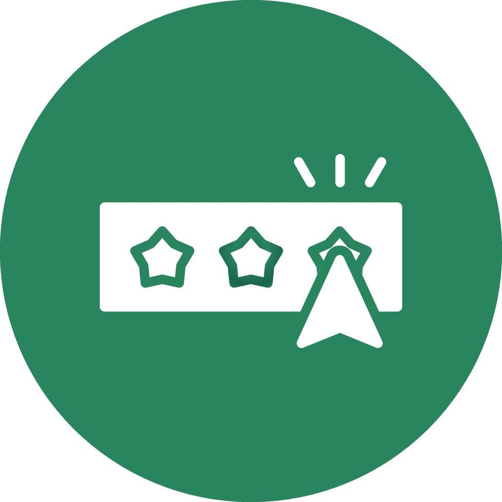 Rate Creative Icon Design vector