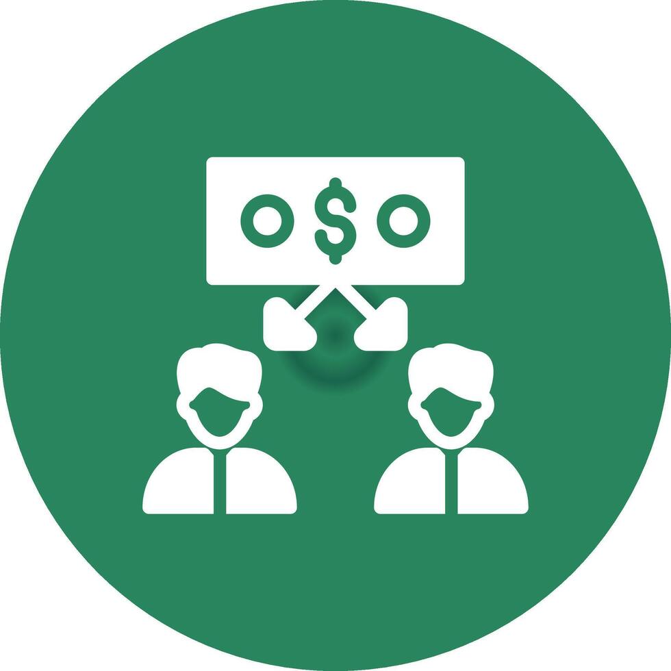 Peer to Peer Lending Creative Icon Design vector