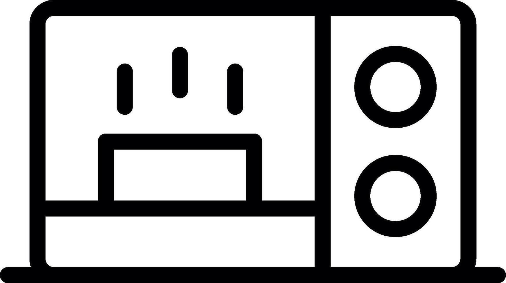 Microwave Creative Icon Design vector