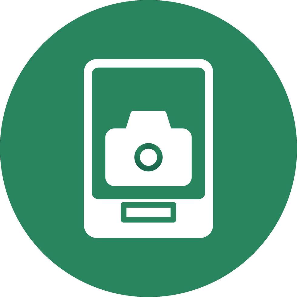 Phone Camera Creative Icon Design vector