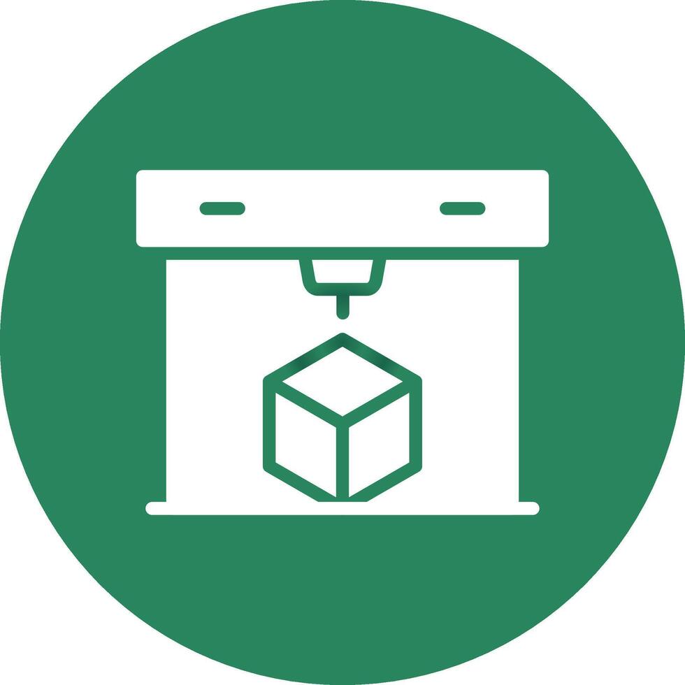 3D Printing Creative Icon Design vector