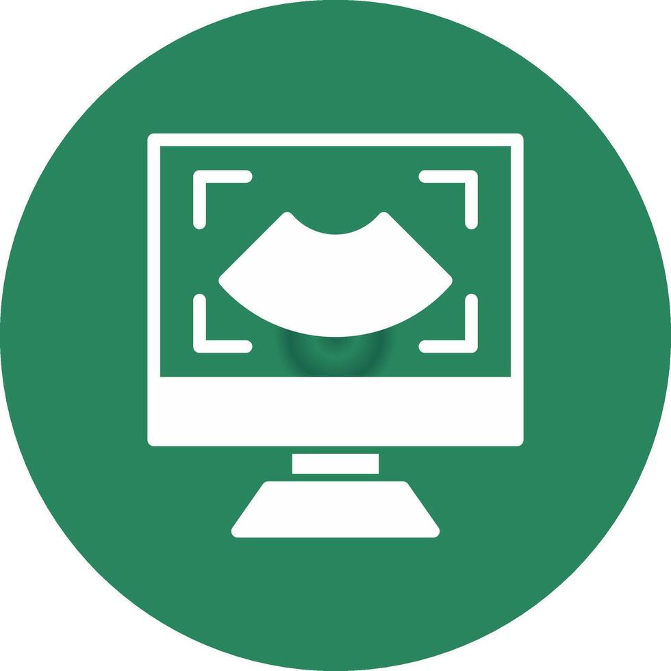 Ultrasound Creative Icon Design vector
