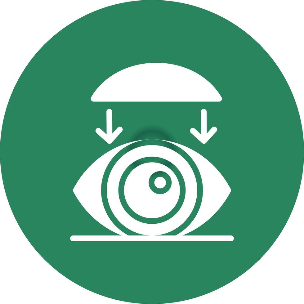 Rigid Contact Lenses Creative Icon Design vector