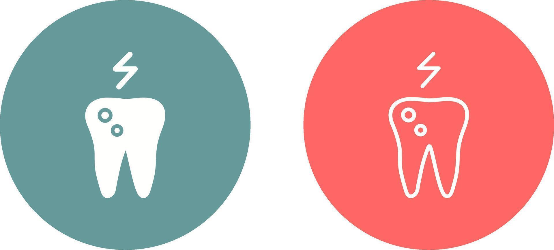 Toothache And Plaque Vector Icon