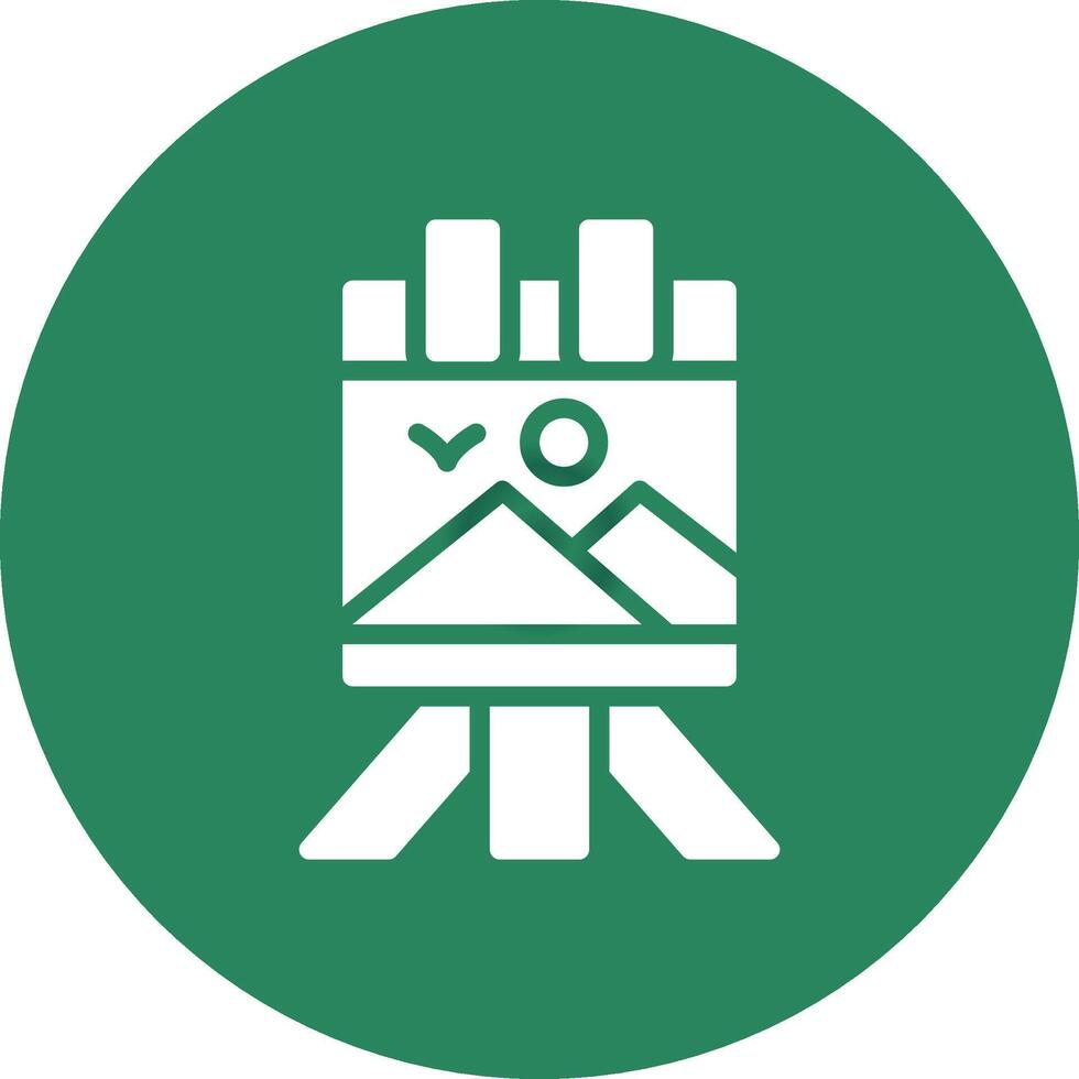 Canvas Creative Icon Design vector