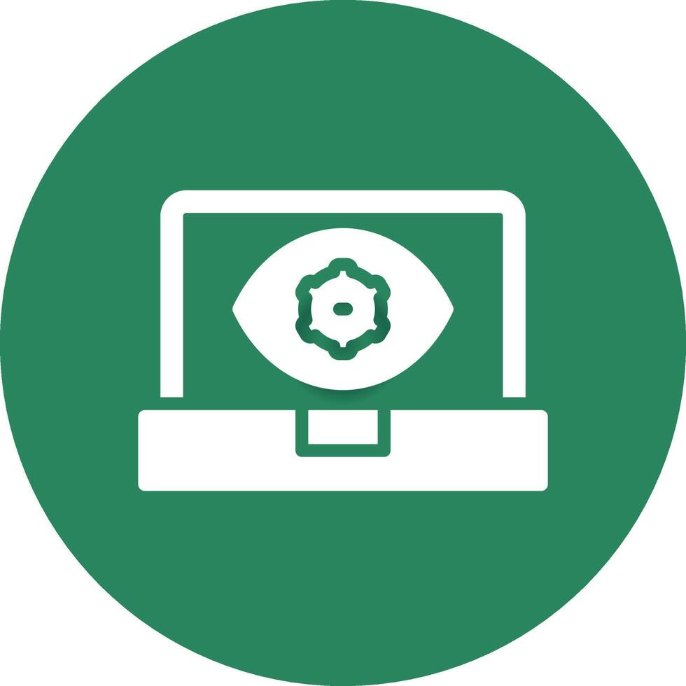 Computer Vision Creative Icon Design vector