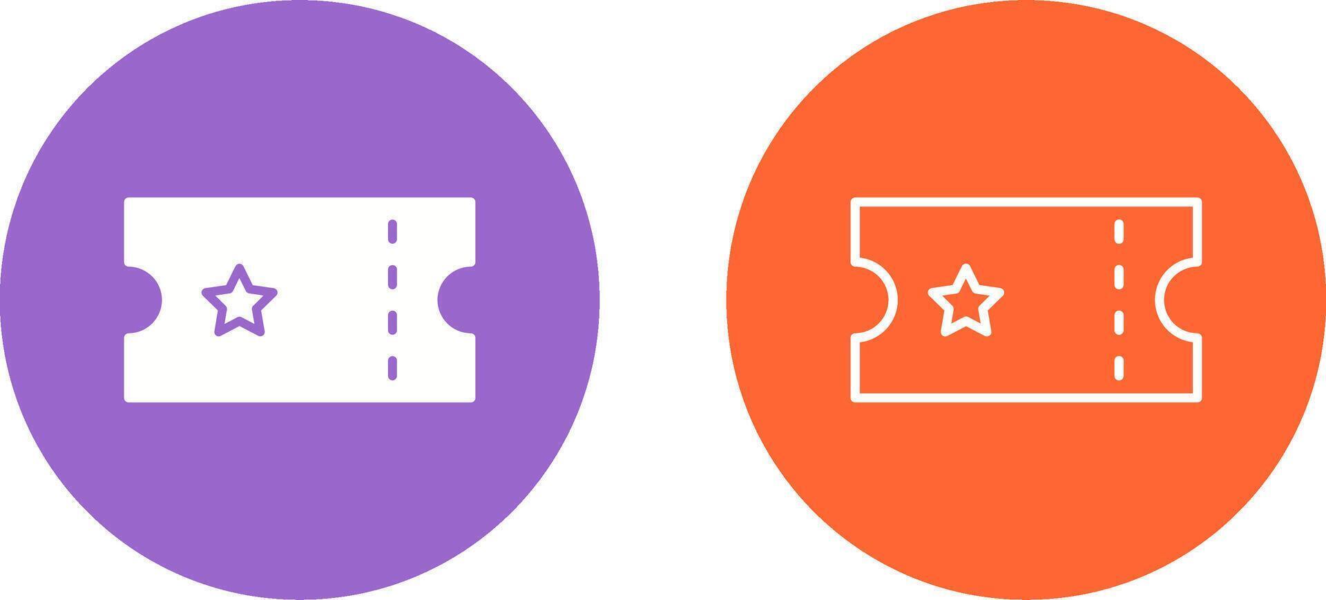 Ticket Vector Icon