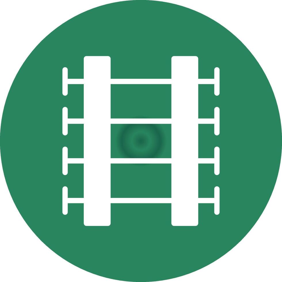 Train Tracks Creative Icon Design vector
