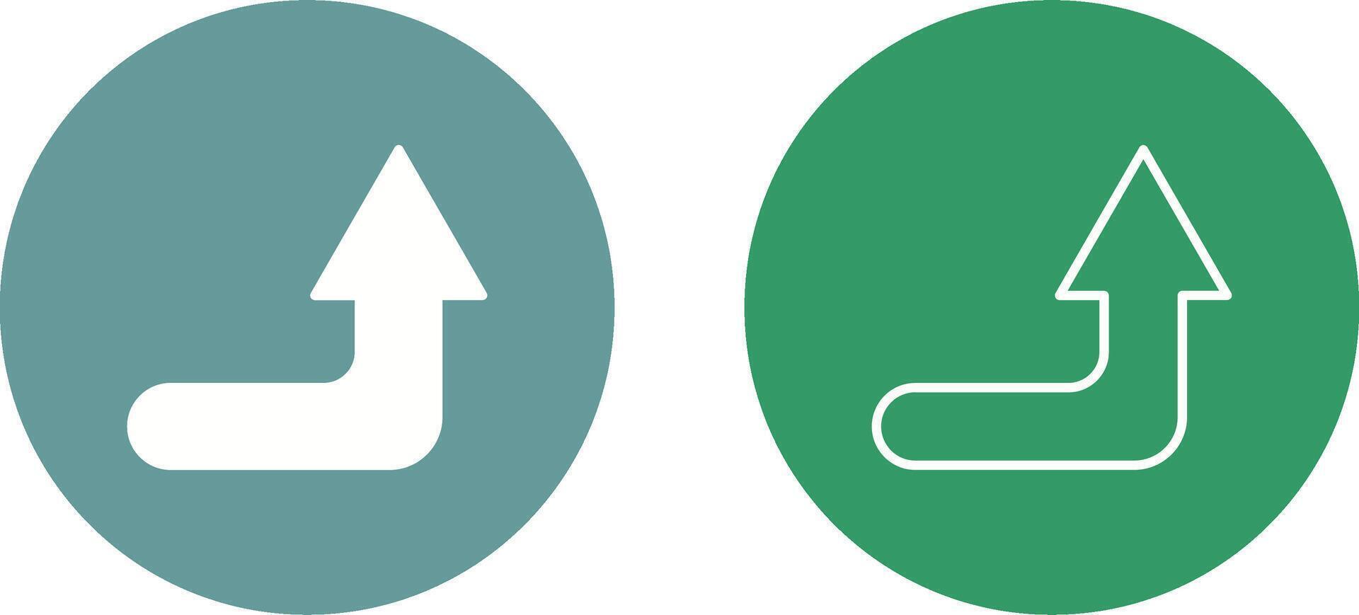 Turn Up Vector Icon