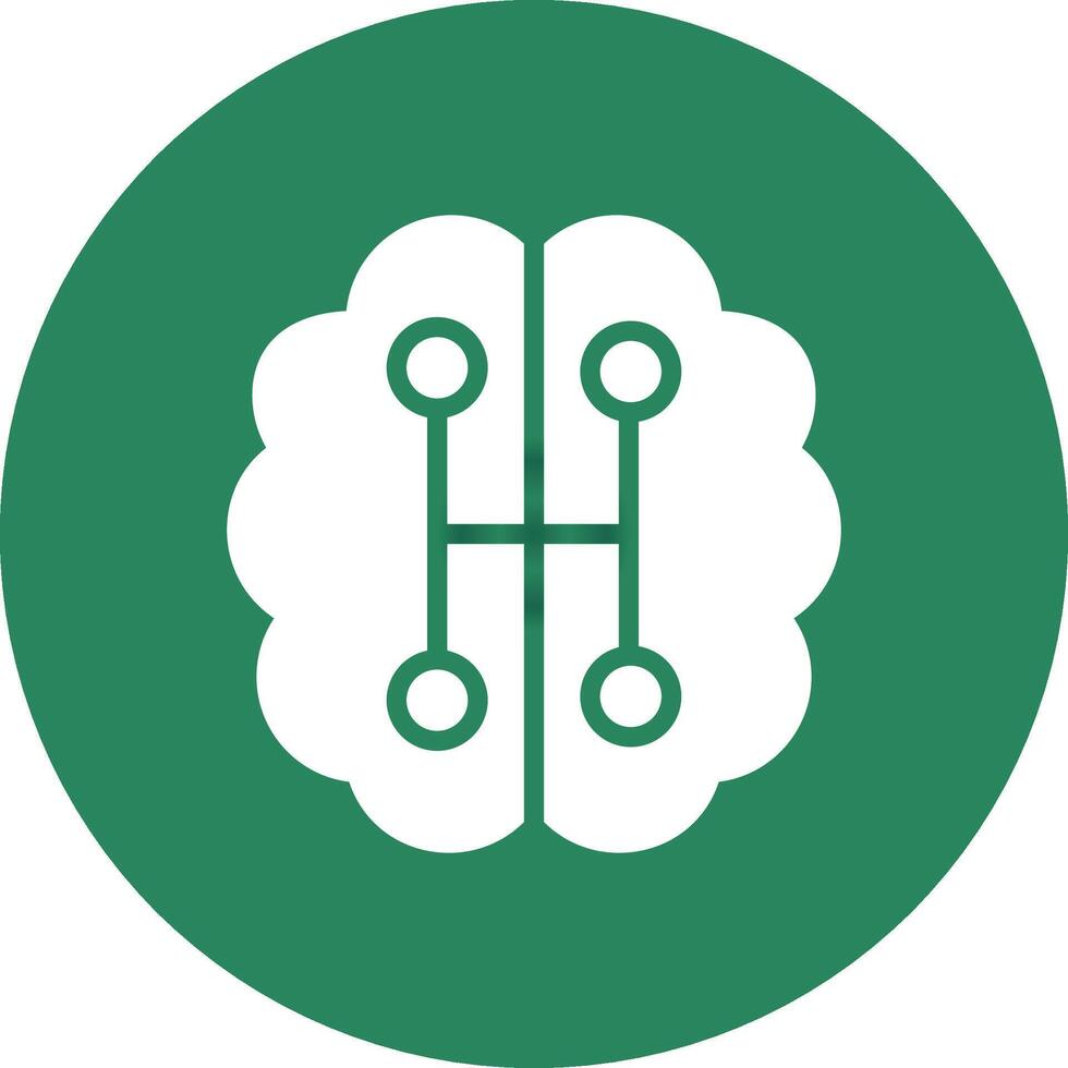 Humanoid Robot Creative Icon Design vector