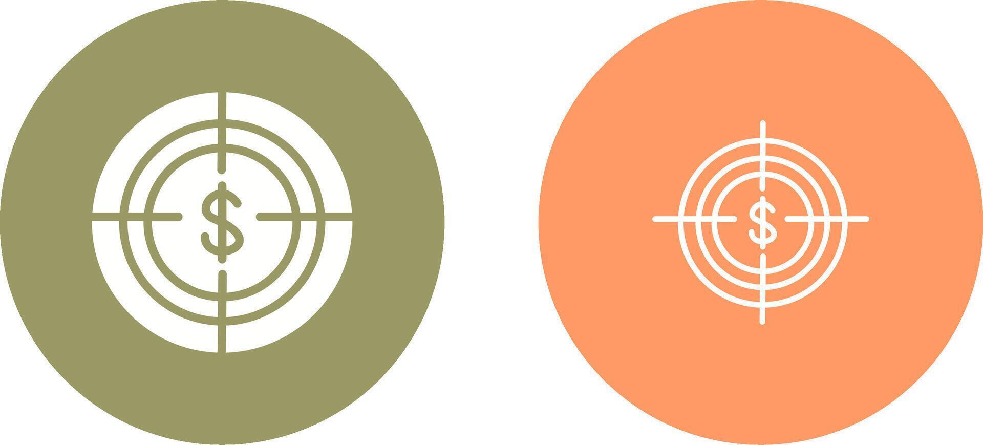 Economic Target Vector Icon