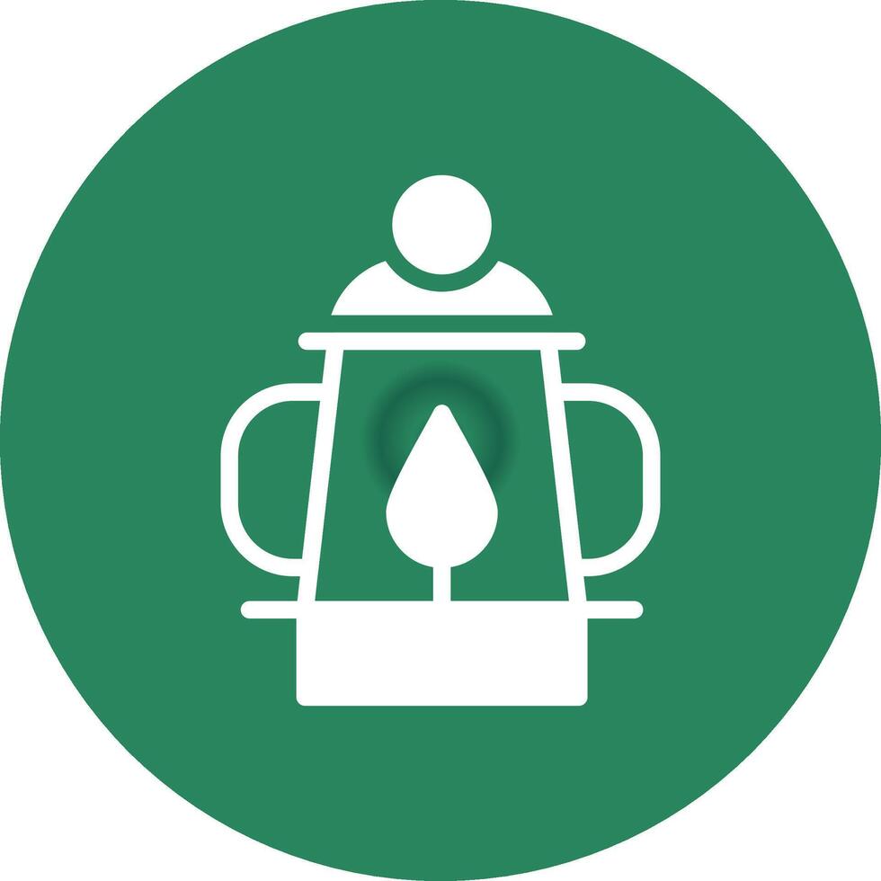 Oil Lamp Creative Icon Design vector