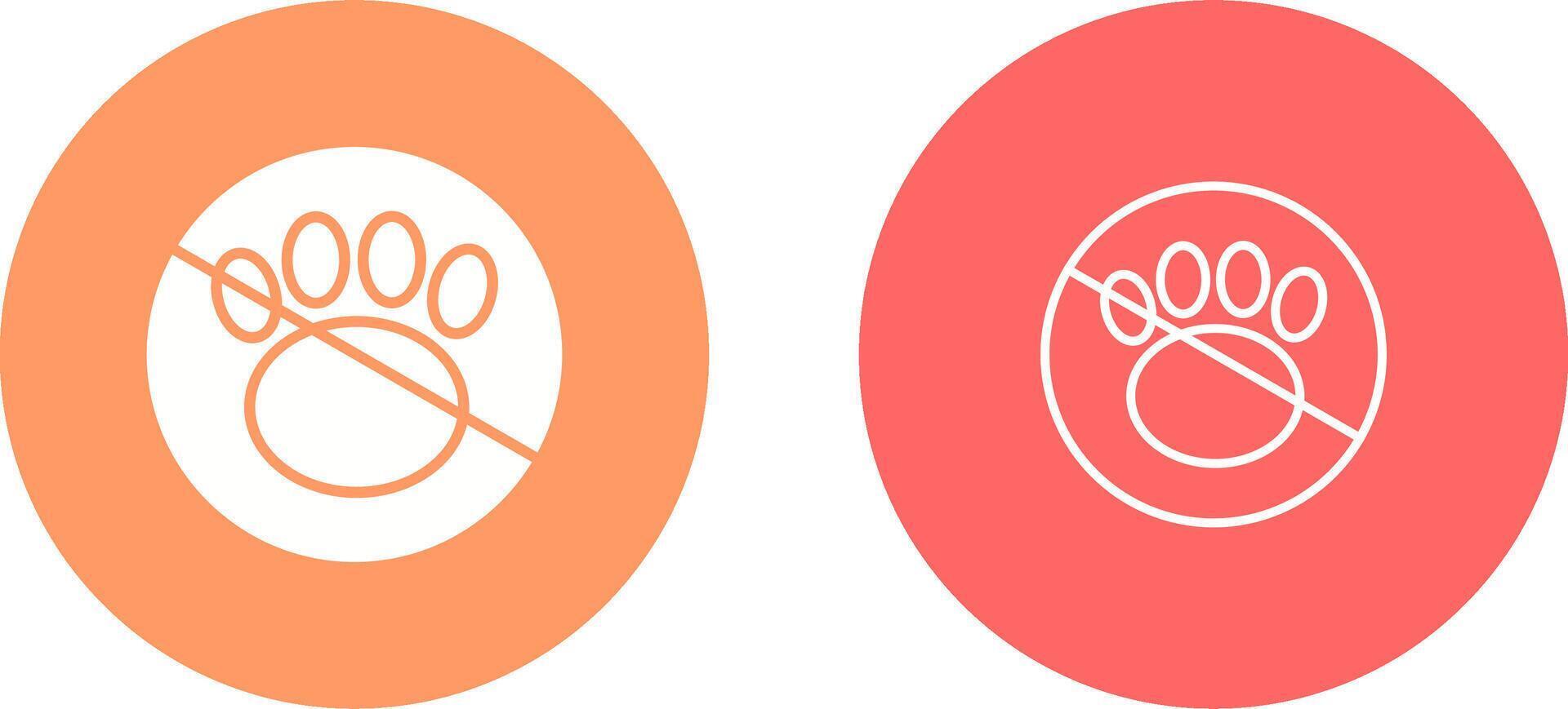 No Pets Vector Icon