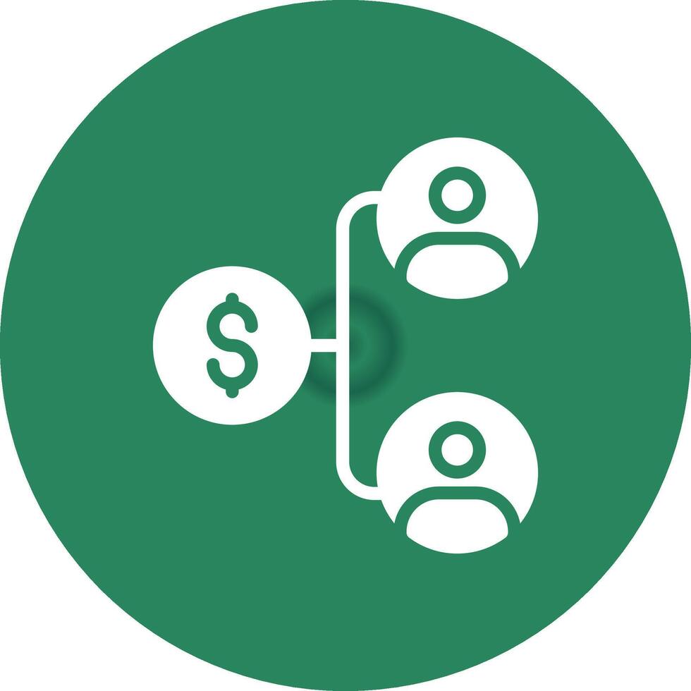 Income Distribution Creative Icon Design vector