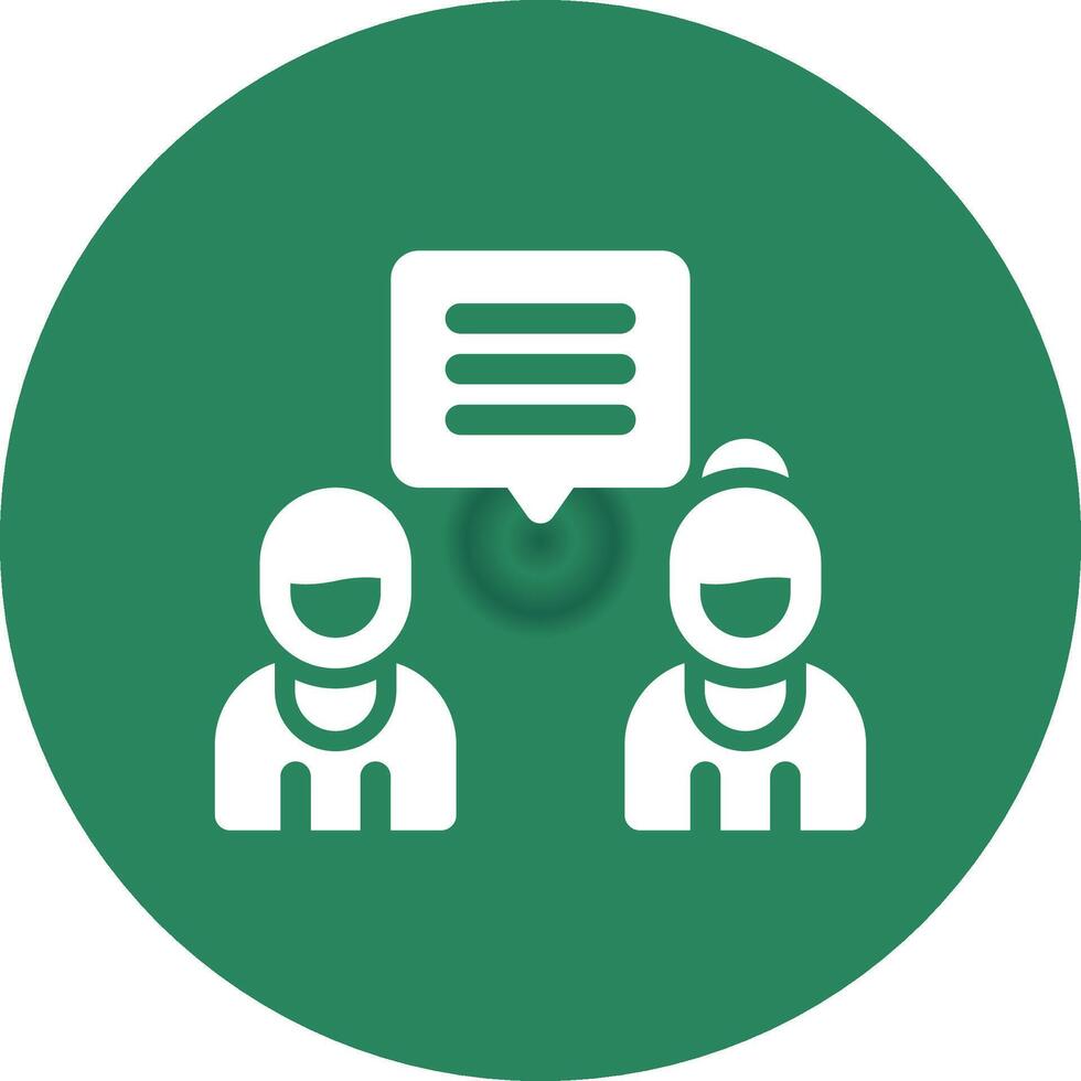 Discuss Creative Icon Design vector