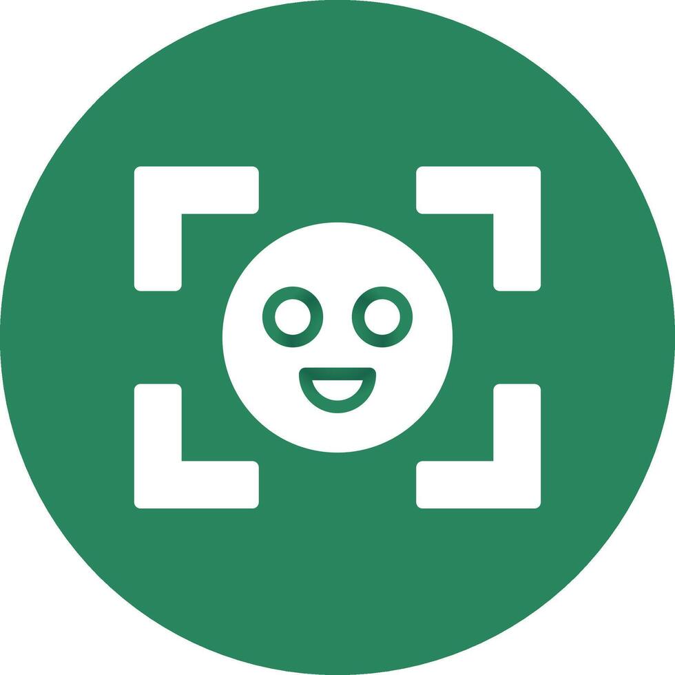 Face Detection Creative Icon Design vector