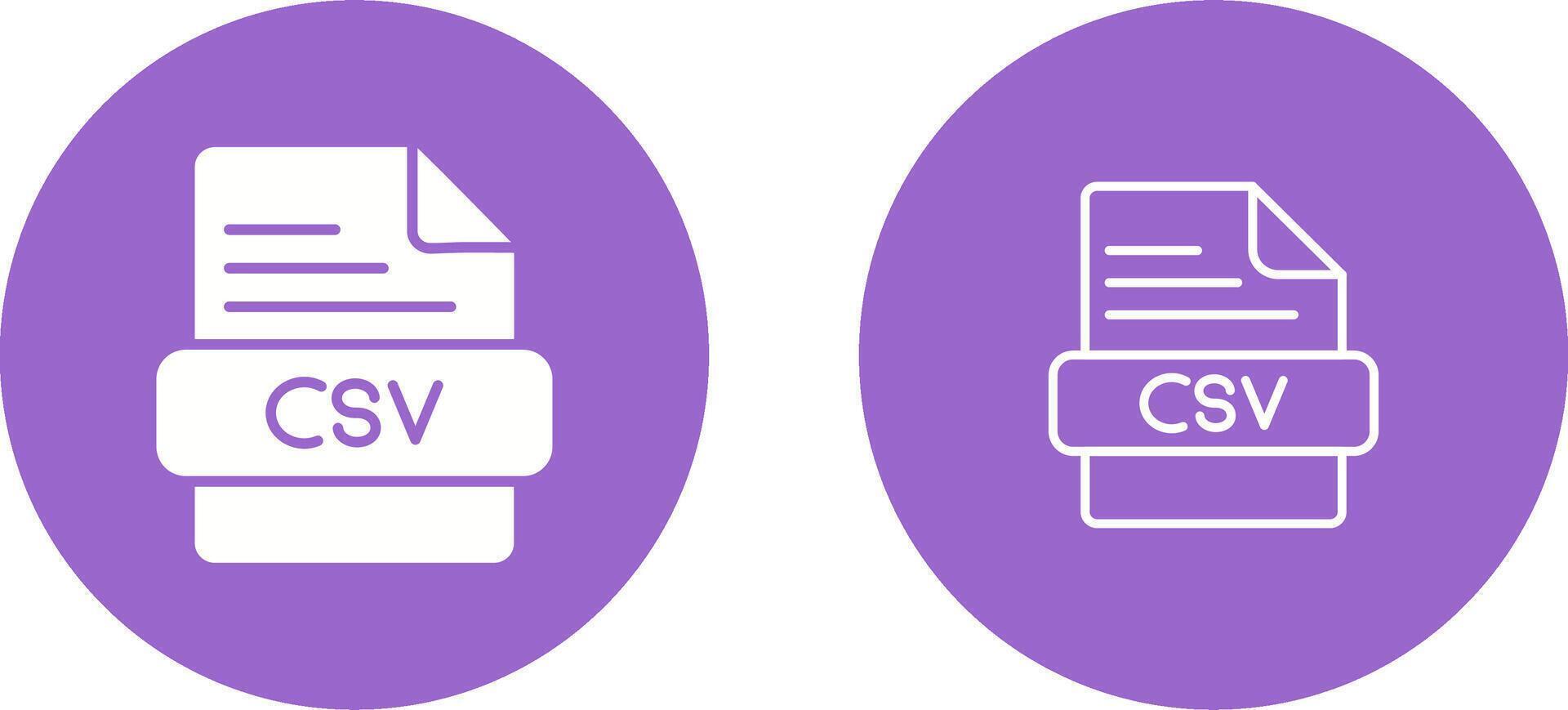 CSV Vector Icon