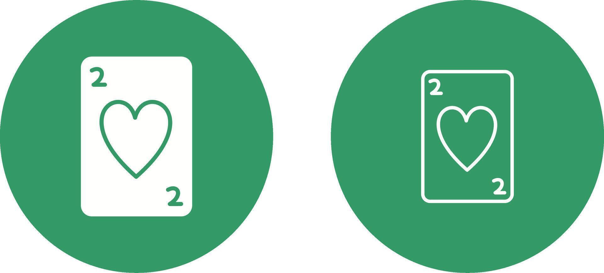 Hearts Card Vector Icon
