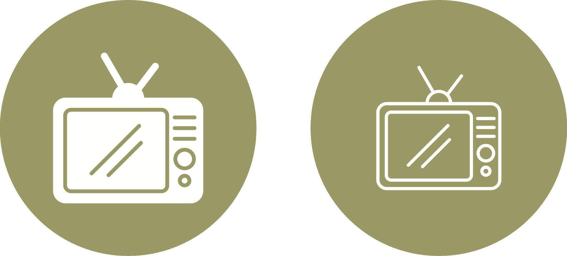 TV Set Vector Icon
