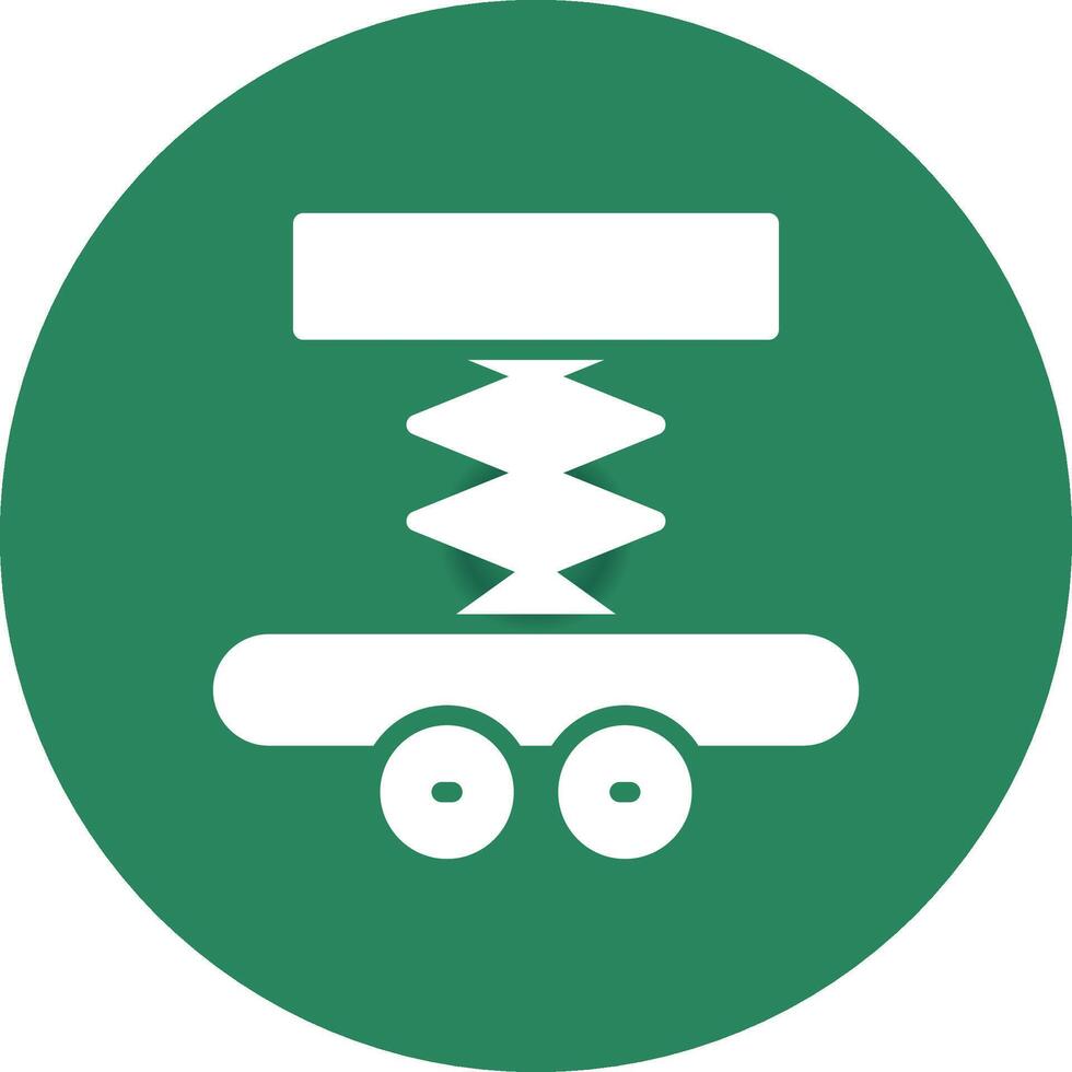 Car Lifter Creative Icon Design vector
