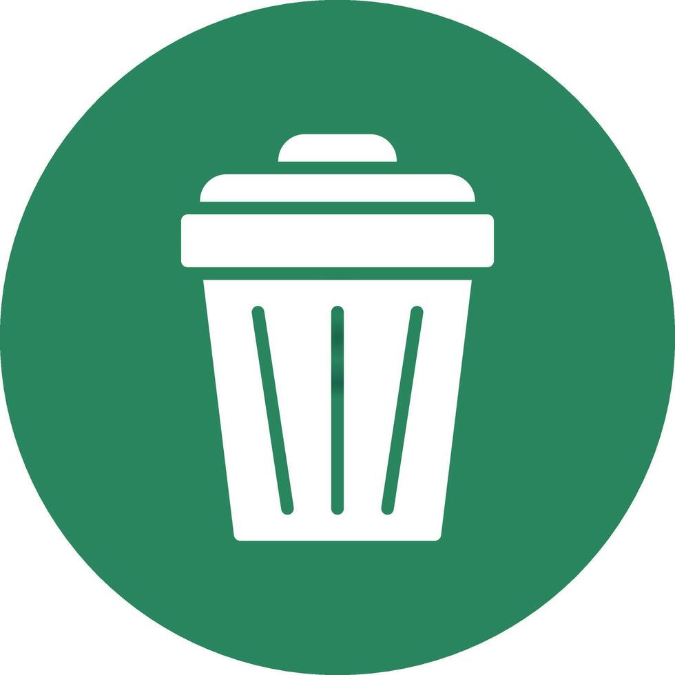 Trash Can Creative Icon Design vector