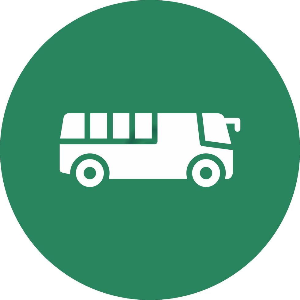 Bus Creative Icon Design vector