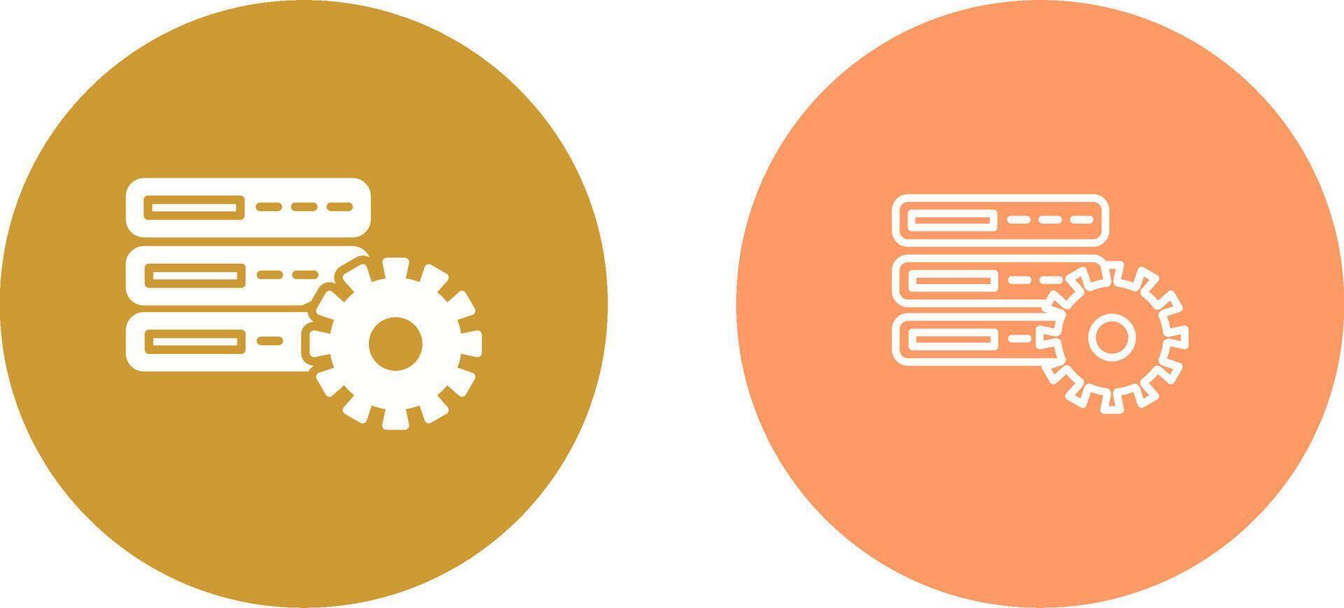 Database Setting Vector Icon