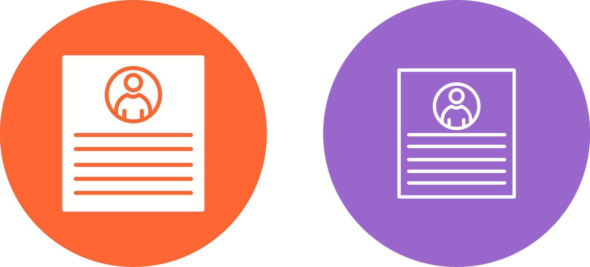Client Profile Vector Icon