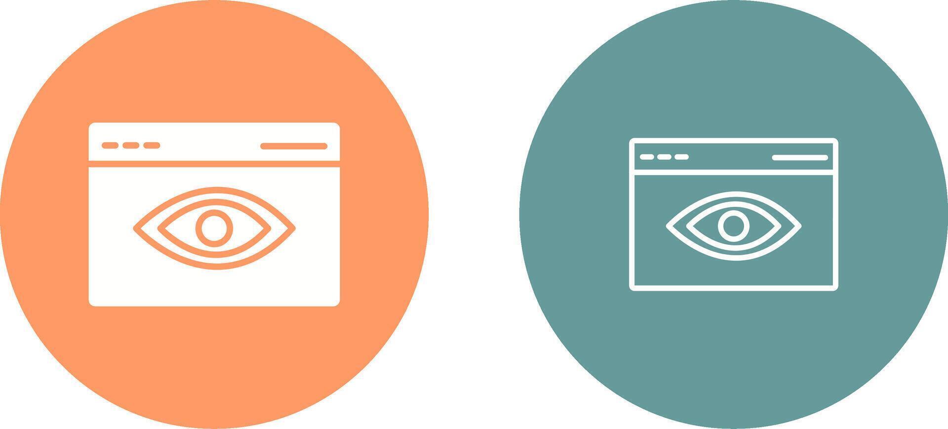 Web Visibility Vector Icon