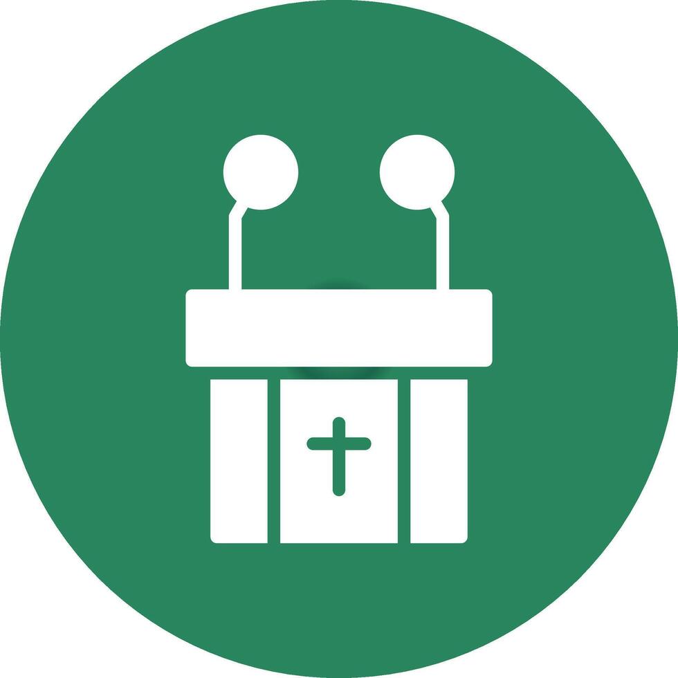 Pulpit Creative Icon Design vector
