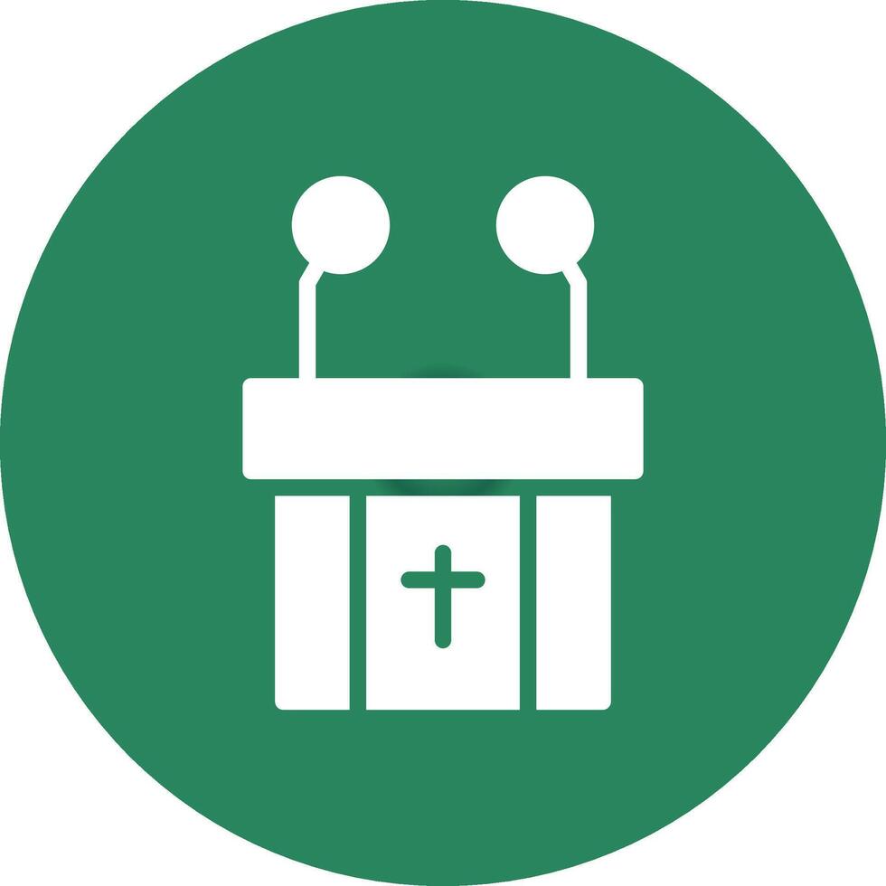 Pulpit Creative Icon Design vector