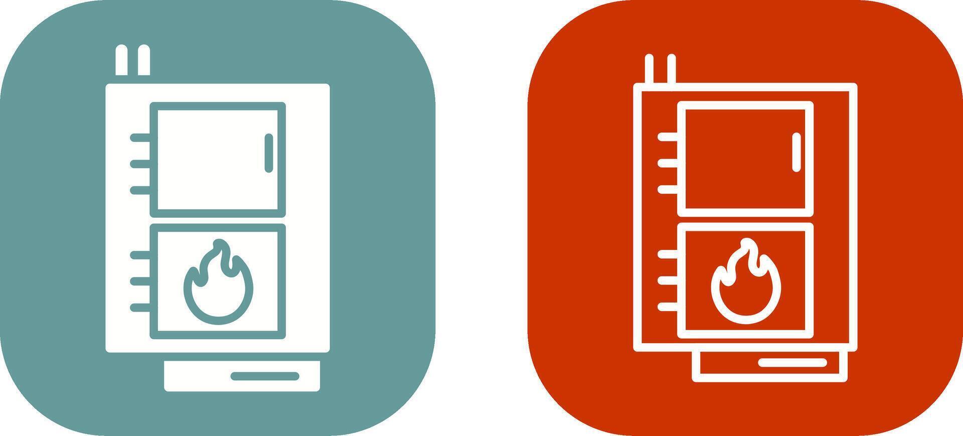Solid Fuel Boiler Vector Icon