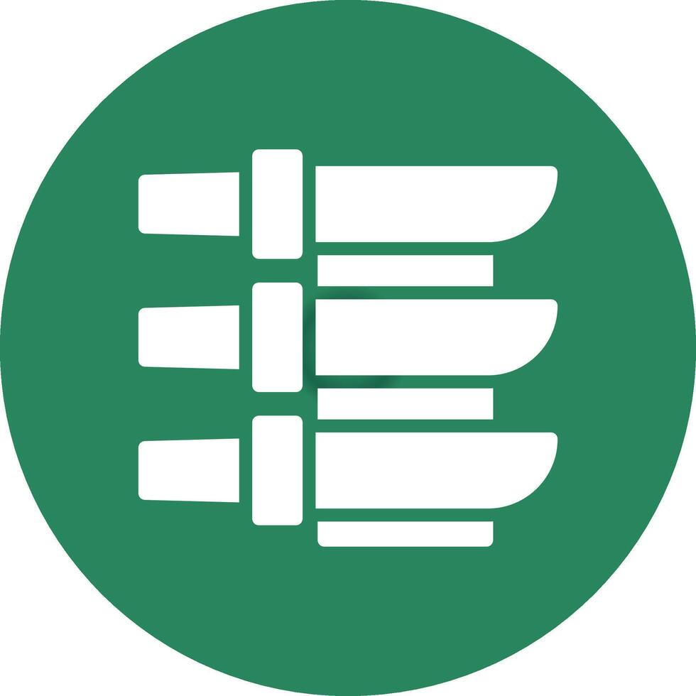 Katana Creative Icon Design vector