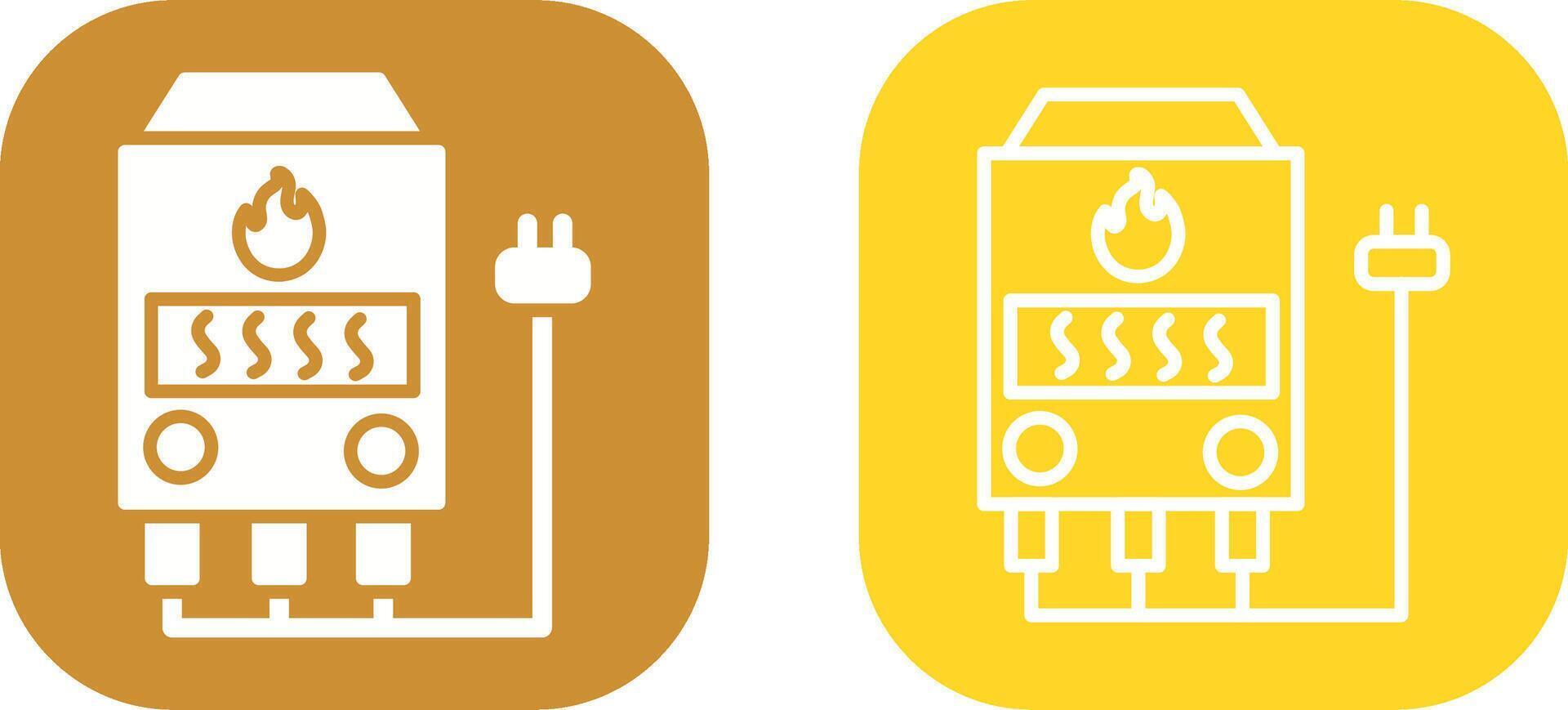 icono de vector de horno eléctrico