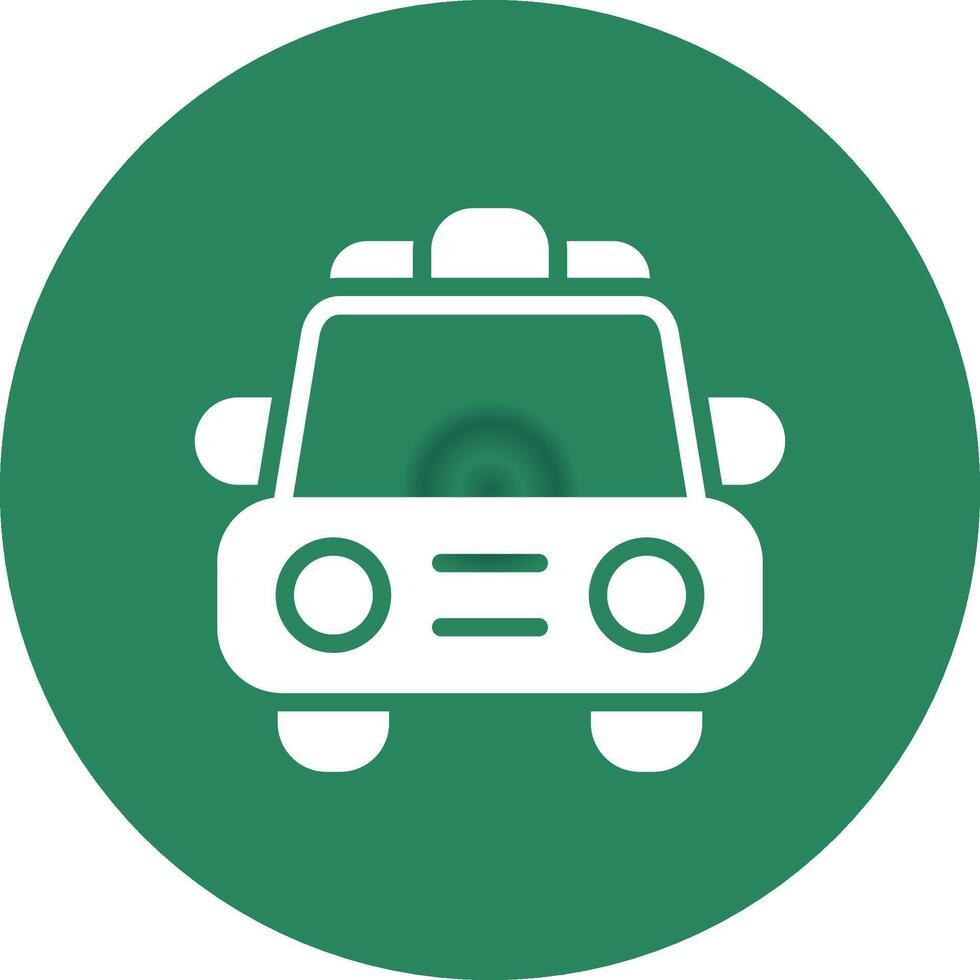 Police Car Creative Icon Design vector