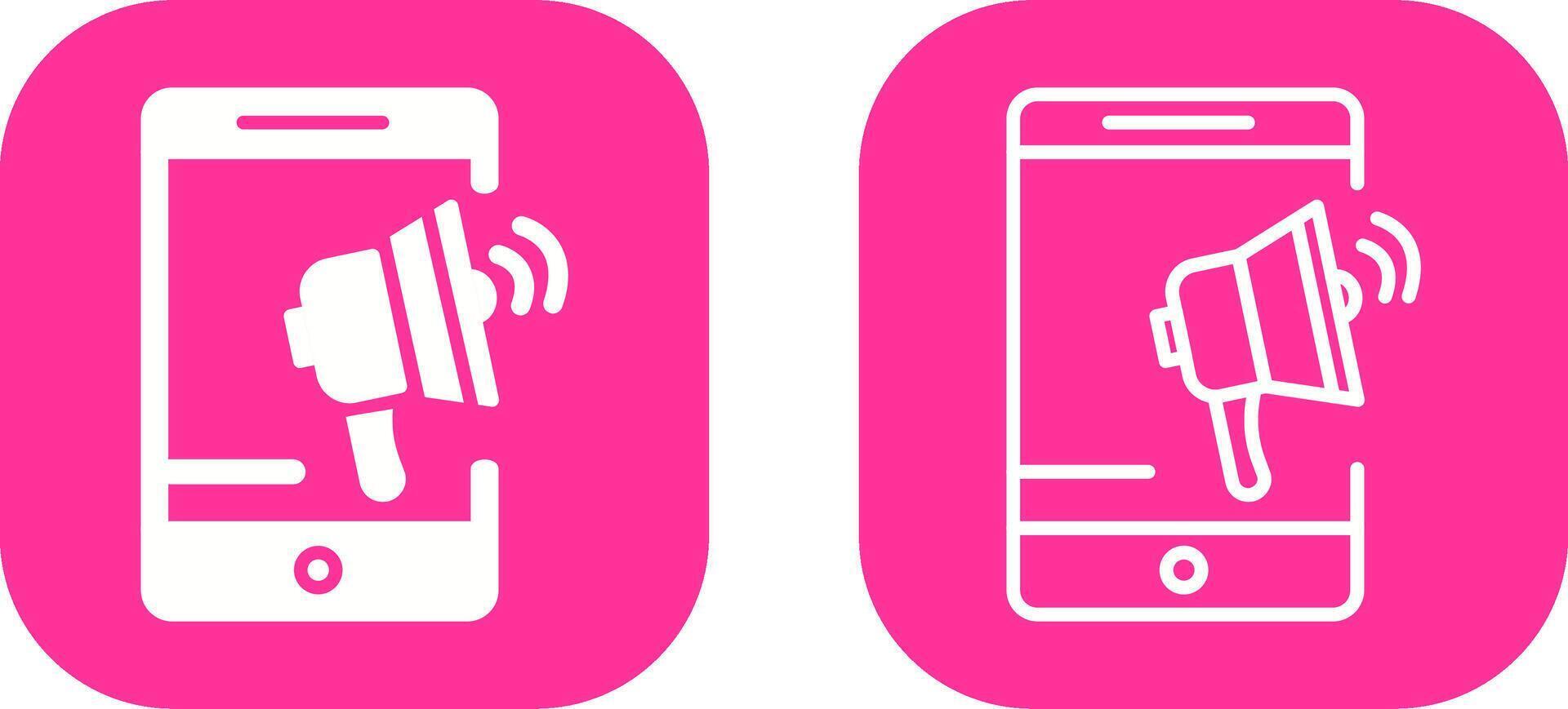 Mobile Advertising Vector Icon
