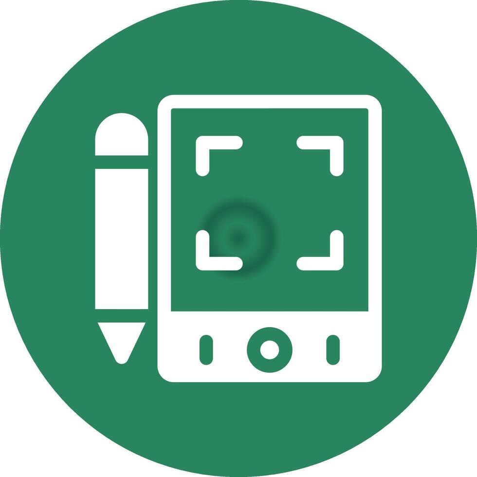 Pen Tablet Creative Icon Design vector