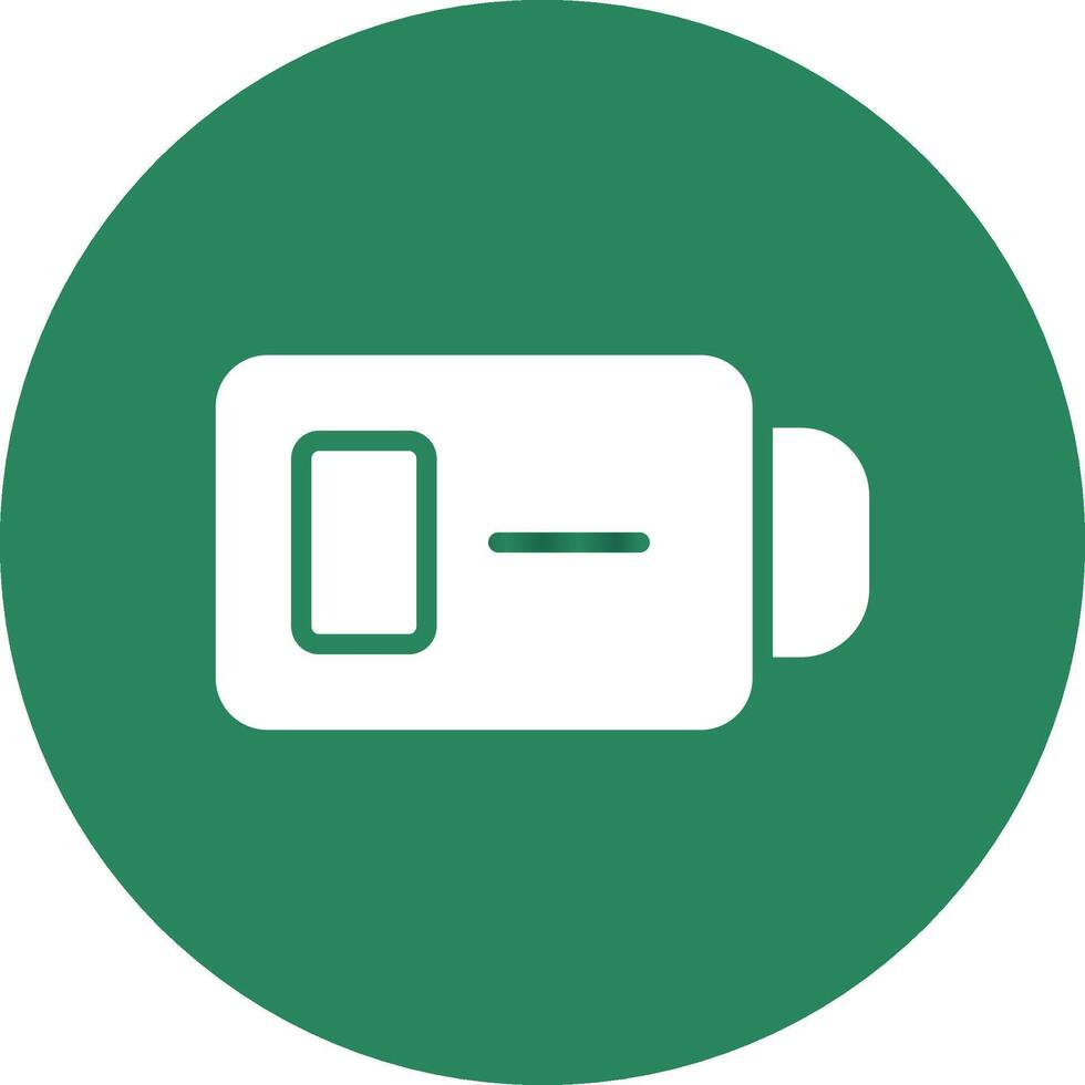 Low Battery Creative Icon Design vector