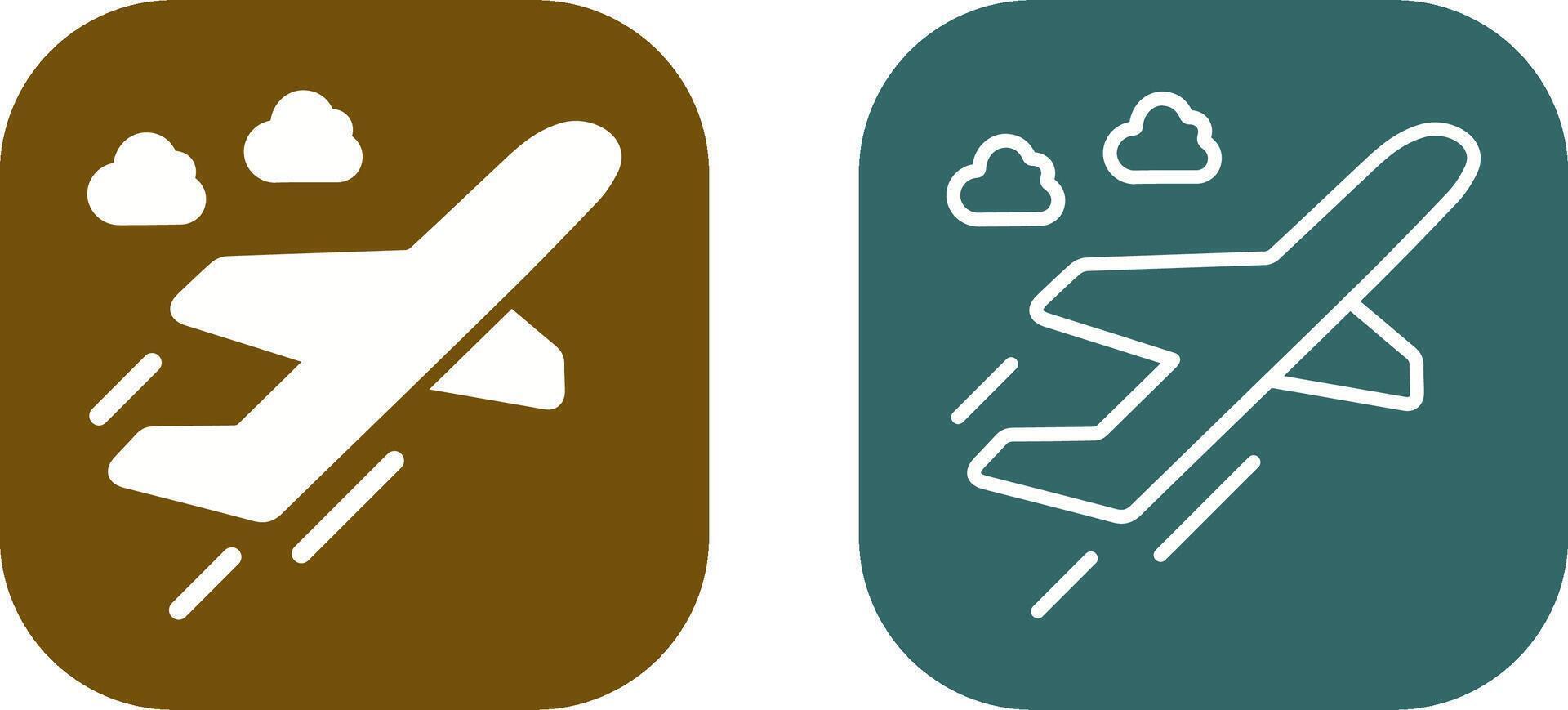Flight Takeoff Vector Icon