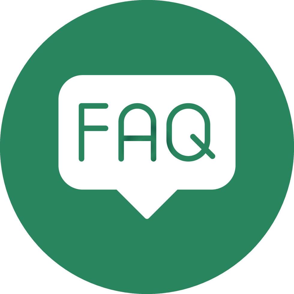 FAQ Creative Icon Design vector