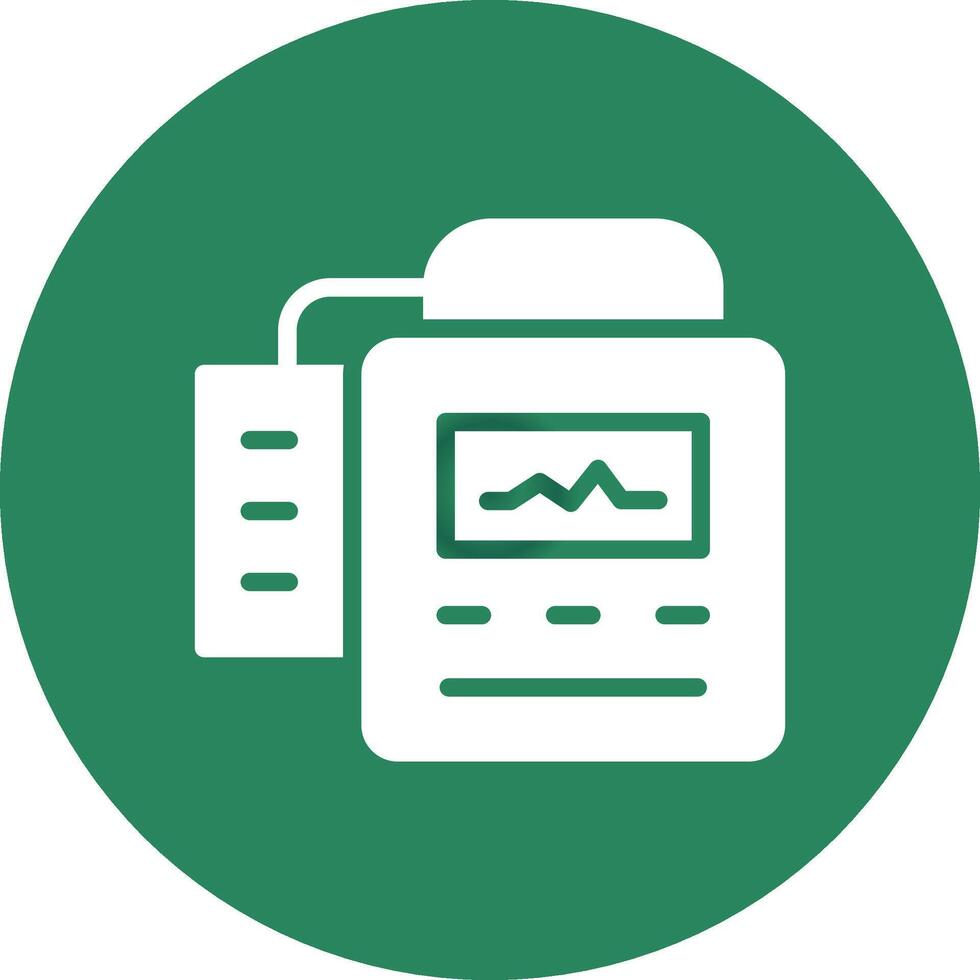 Defibrillator Creative Icon Design vector