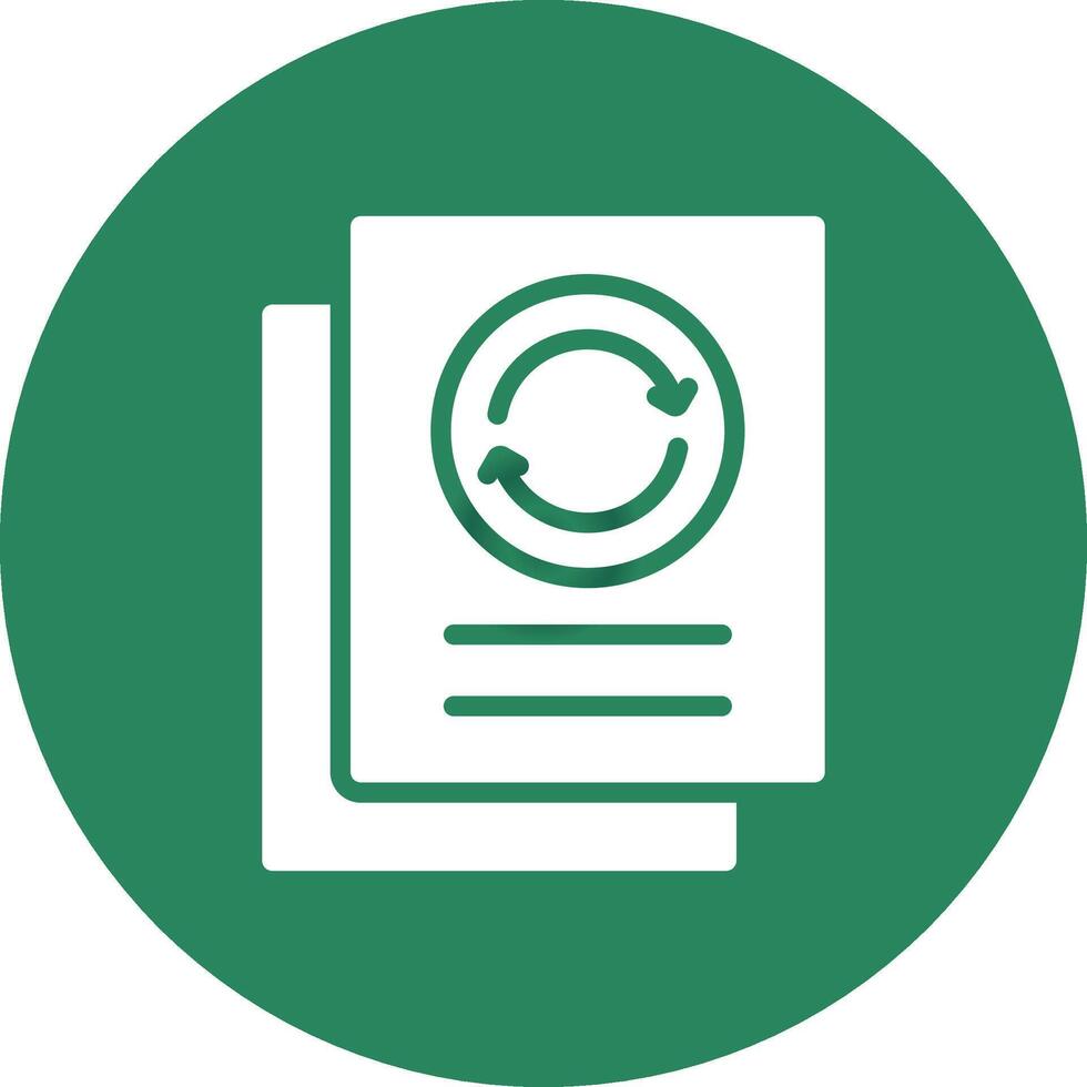 Paper Recycle Creative Icon Design vector