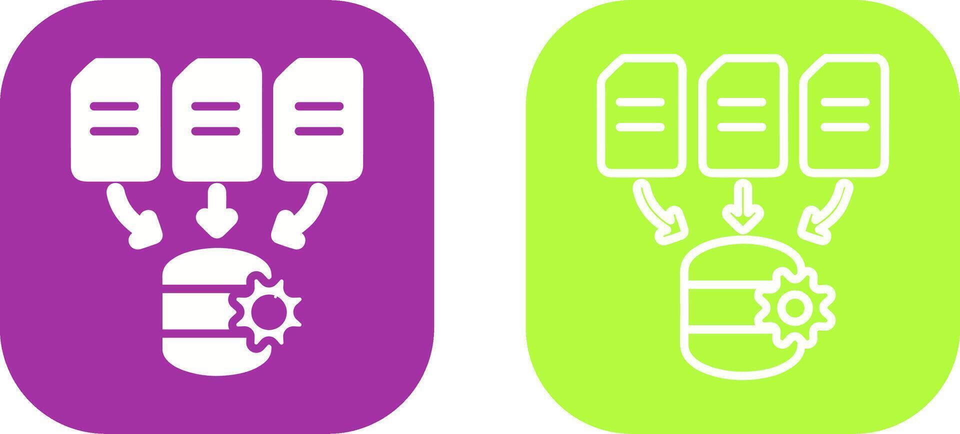 Data Processing Vector Icon