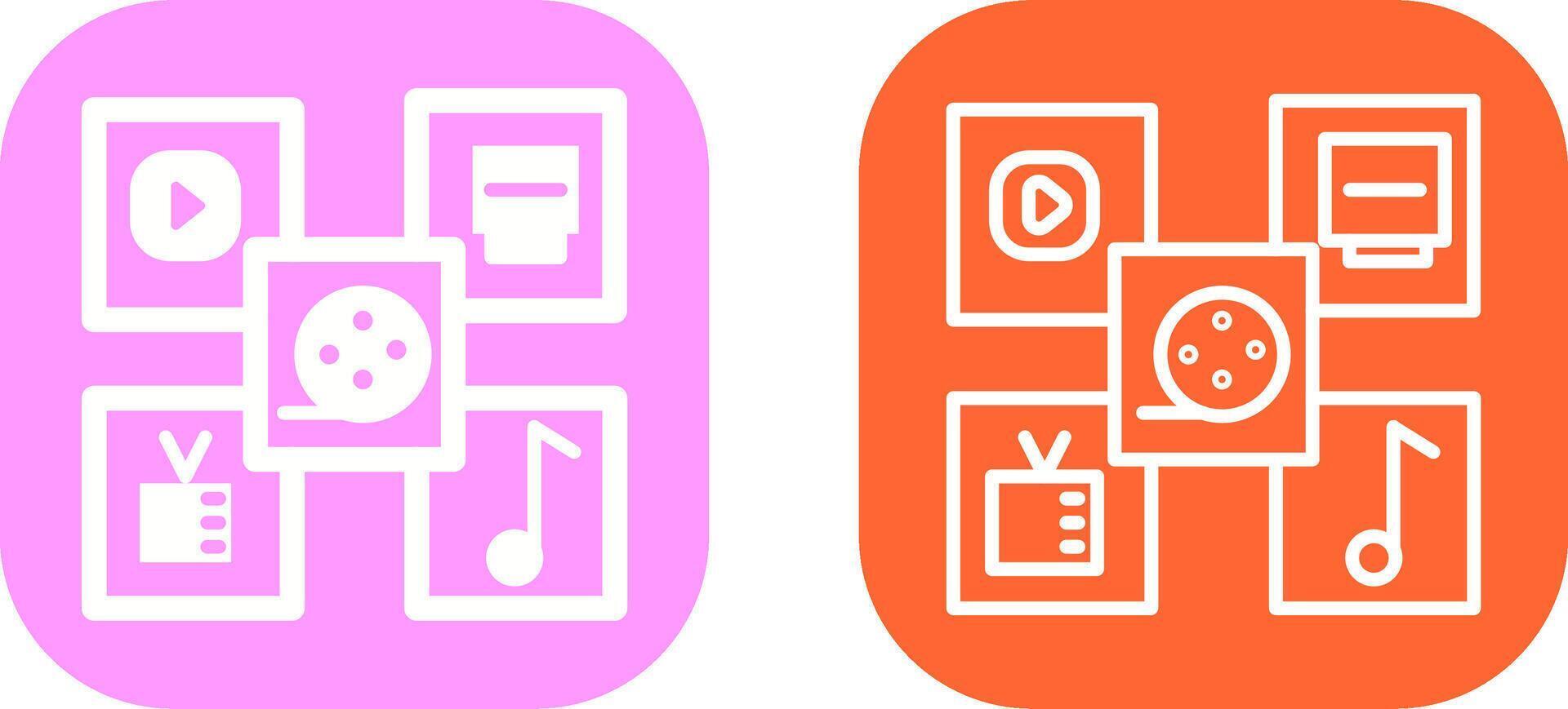 Multimedia Vector Icon