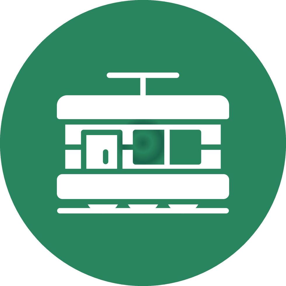 Tram Creative Icon Design vector