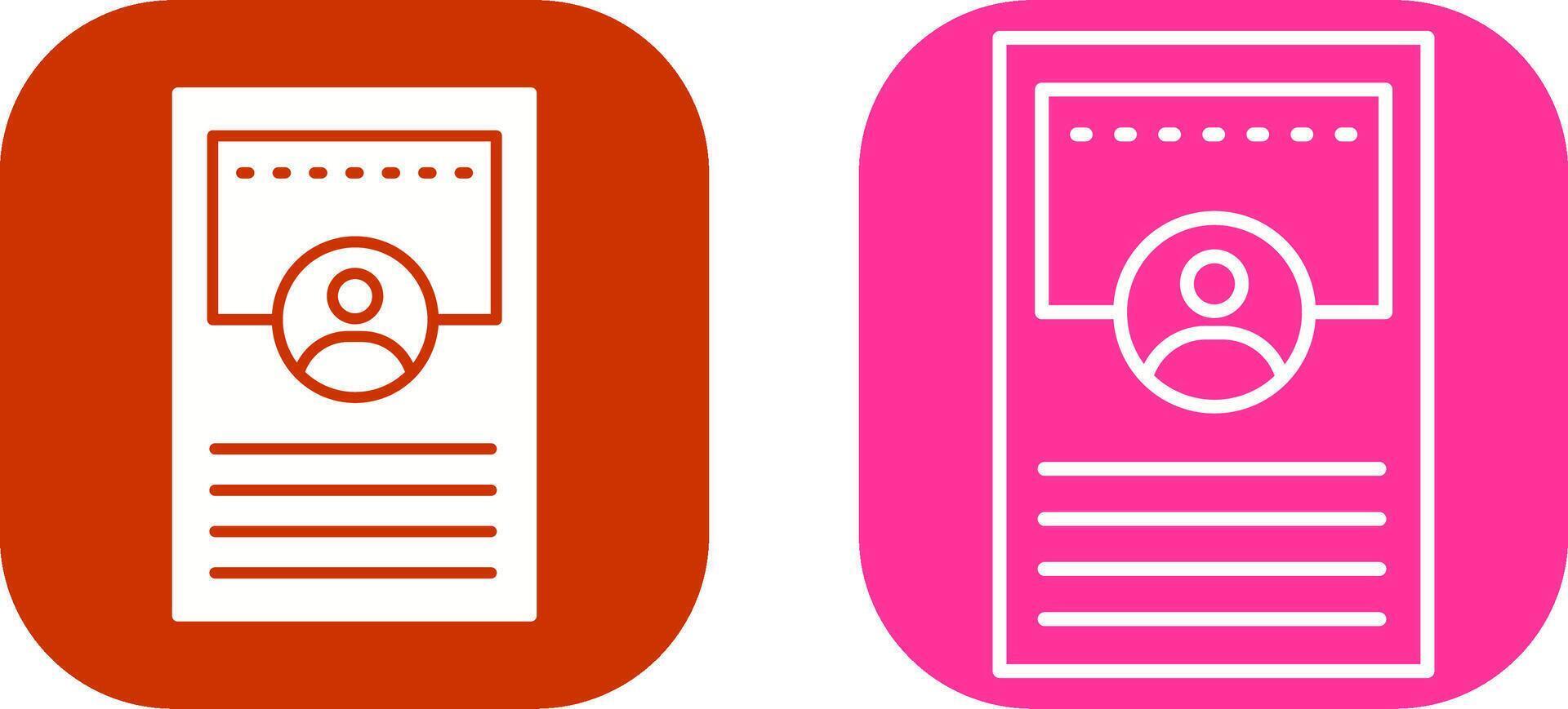 Profile Vector Icon