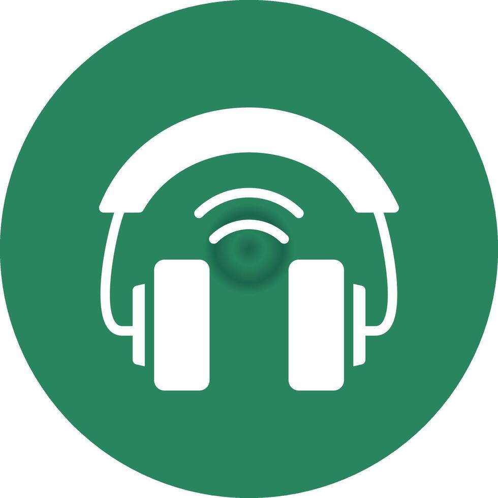 Headphones Creative Icon Design vector