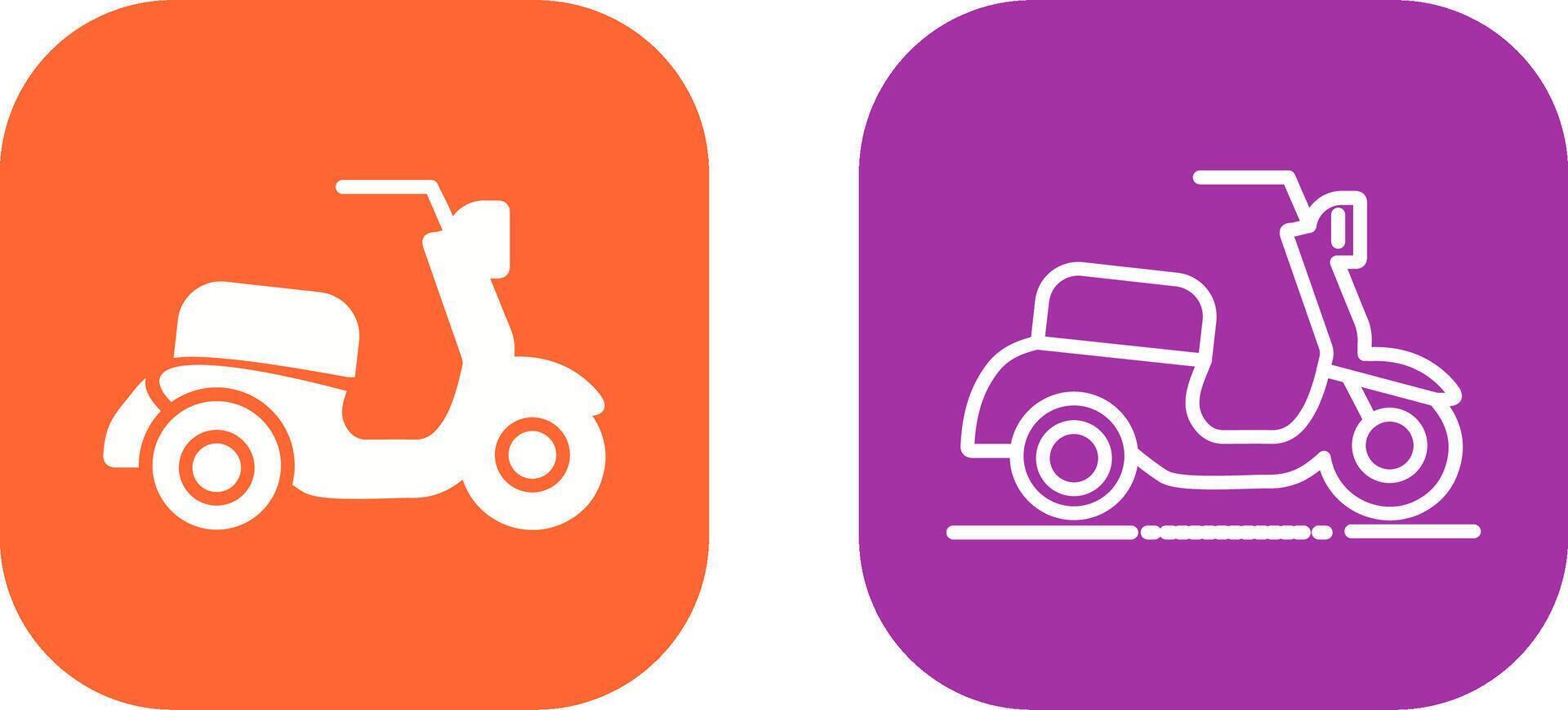 icono de vector de scooter